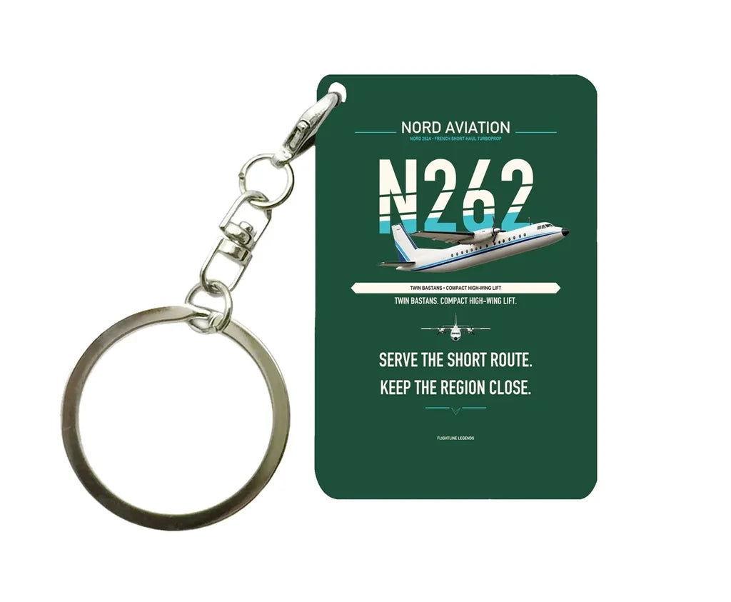 Nord 262A Key Chain design on dark green key chain