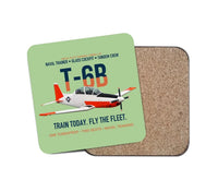 Thumbnail for T-6B Texan II Naval Aviator Training design on light green 1 piece coaster