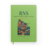 Thumbnail for Rennes–Saint-Jacques Airport (RNS) design on light green notebook