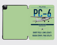 Thumbnail for Pilatus PC-6 Porter design on light green ipad tablet case