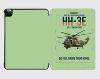 Thumbnail for Sikorsky HH-3E Jolly Green Giant design on light green ipad tablet case