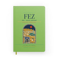 Thumbnail for Fes (FEZ) design on light green notebook