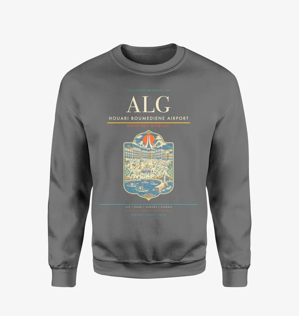 Houari Boumediene Airport ALG Sweatshirt - Gray