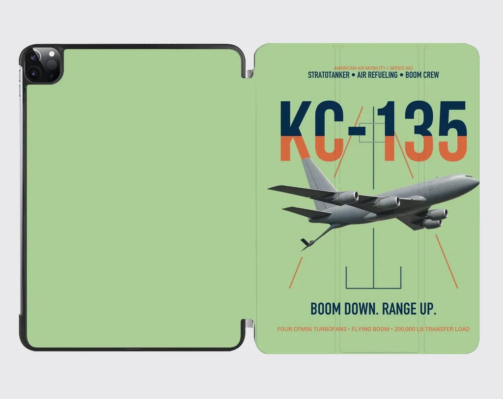 KC-135 STRATOTANKER design on light green ipad tablet case