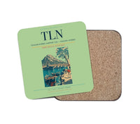Thumbnail for Toulon-Hyères Airport (TLN) design on light green 1 piece coaster