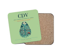 Thumbnail for Merle K. (Mudhole) Smith Airport (CDV) design on light green 1 piece coaster