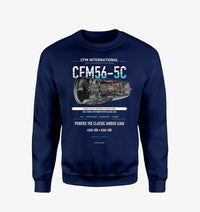 Thumbnail for CFM56-5C design on navy blue sweatshirt