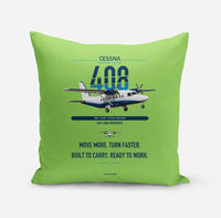 Thumbnail for Cessna 408 SkyCourier design on light green pillow