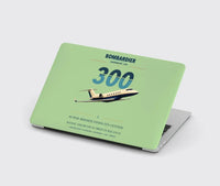 Thumbnail for Bombardier Challenger 300 design on light green MacBook case