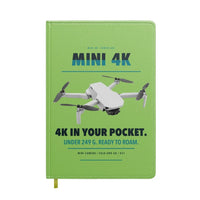 Thumbnail for DJI Mini 4K design on light green notebook