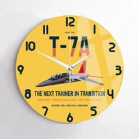 Thumbnail for T-7A Red Hawk design on yellow no frame wall clock