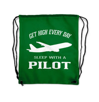Thumbnail for Get High Every Day Sleep Drawstring Bag - view 4