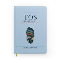 Thumbnail for Tromsø Airport (TOS) design on light blue notebook