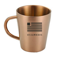 Thumbnail for US Airways Stainless Steel Coffee mug in rose gold
