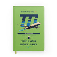 Thumbnail for Boeing 777F design on light green notebook