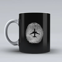 Thumbnail for Customisable Aviation Finger Print Mug - view 4