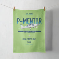 Thumbnail for Tecnam P-Mentor design on light green towel