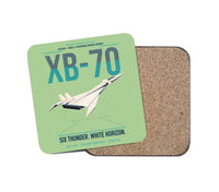 Thumbnail for XB-70A Valkyrie design on light green 1 piece coaster