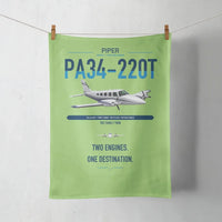 Thumbnail for Piper PA-34-220T Seneca V design on light green towel