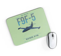 Thumbnail for F9F-5 Panther design on light green rectangle mouse pad