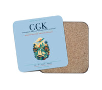 Thumbnail for Jakarta Soekarno-Hatta International Airport (CGK) design on light blue 1 piece coaster