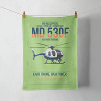 Thumbnail for MD Helicopters MD 530F design on light green towel