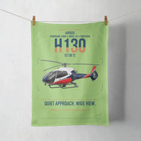 Thumbnail for Airbus H130 design on light green towel