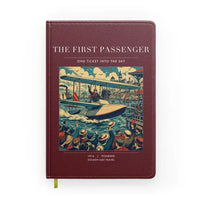 Thumbnail for VINTAGE G4007 - The First Passenger - Designed Notebooks design on darkred