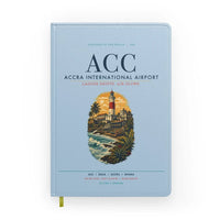 Thumbnail for Accra International Airport (ACC) design on light blue notebook