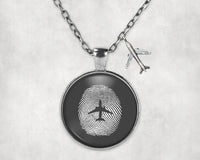Thumbnail for Aviation Finger Print Necklace - view 4