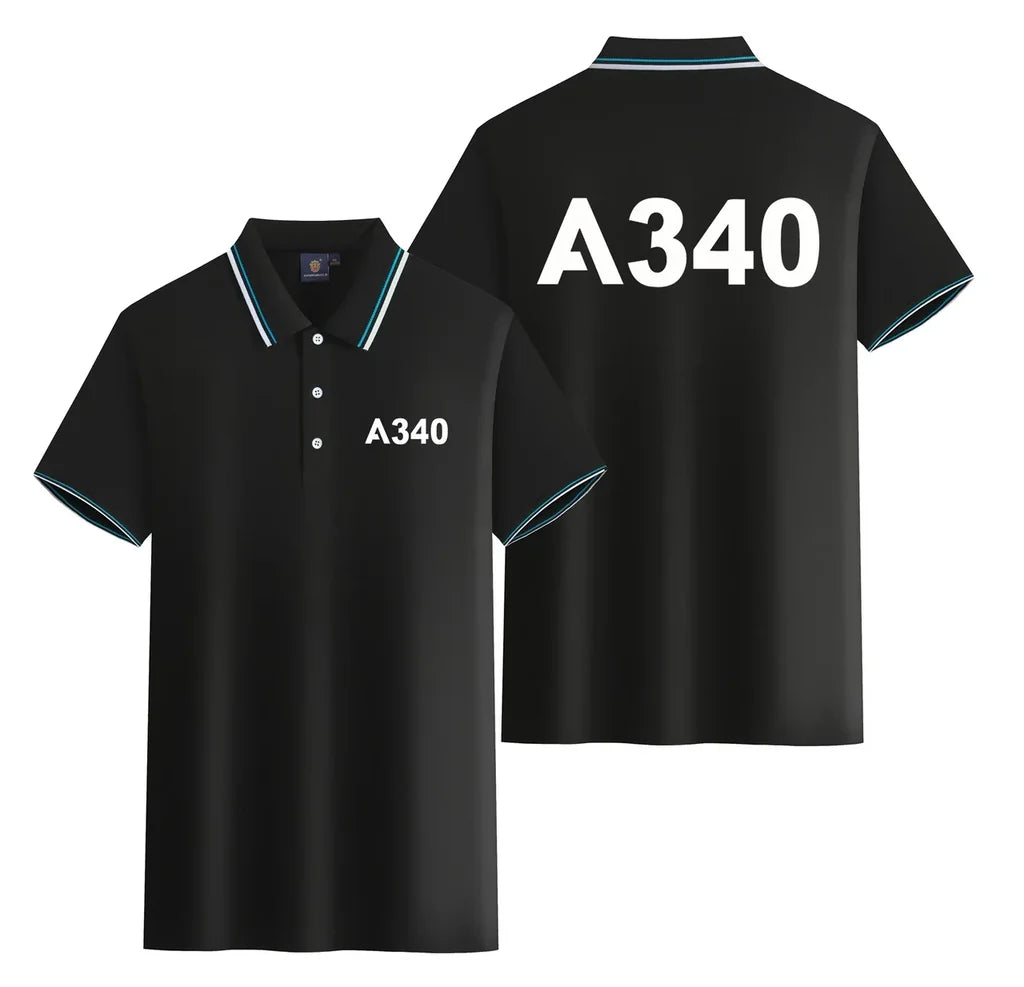 Customisable Airbus A340 Polo Shirt - view 4
