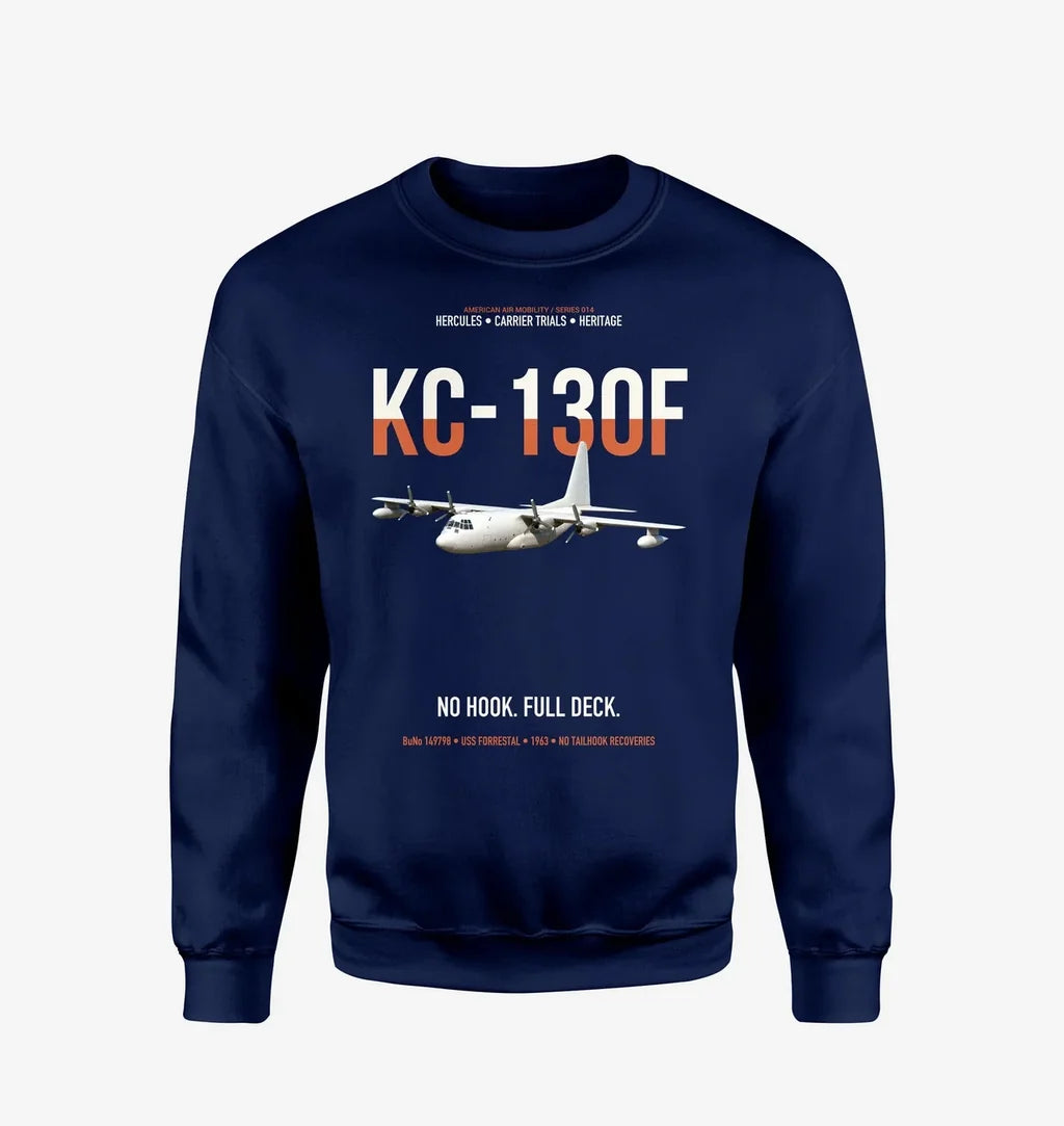 KC-130F BuNo 149798 design on navy blue sweatshirt