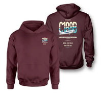 Thumbnail for Cessna A188B AgTruck design on dark red double-side hoodie, double-side print