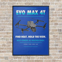 Thumbnail for Autel EVO Max 4T vertical canvas print - framed - blue background