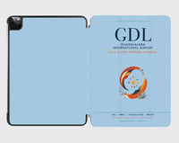 Thumbnail for Guadalajara International Airport (GDL) design on light blue ipad tablet case