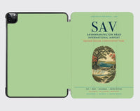 Thumbnail for Savannah-Hilton Head International Airport (SAV) design on light green ipad tablet case