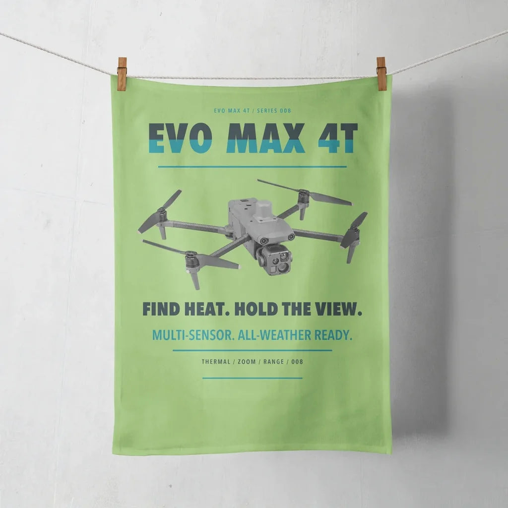Autel EVO Max 4T design on light green towel