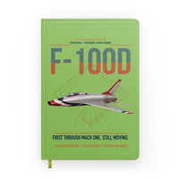 Thumbnail for F-100D Super Sabre design on light green notebook
