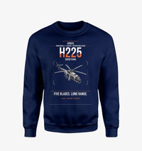 Thumbnail for Airbus H225 design on navy blue sweatshirt