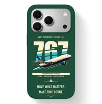 Thumbnail for Boeing 767-300F design on dark green magsafe iphone case