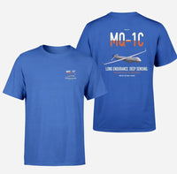 Thumbnail for MQ-1C Gray Eagle ER design on blue double-side t-shirt, double-side print