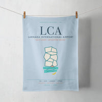 Thumbnail for Larnaka International Airport (LCA) design on light blue towel