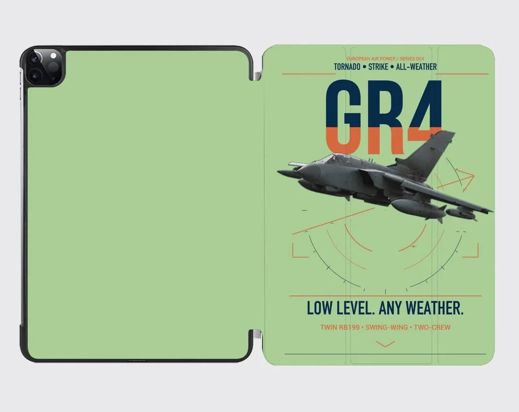 Panavia Tornado GR4 design on light green ipad tablet case