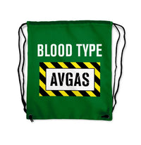 Thumbnail for Blood Type AVGAS Drawstring Bag - view 4