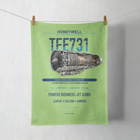 Thumbnail for TFE731 design on light green towel