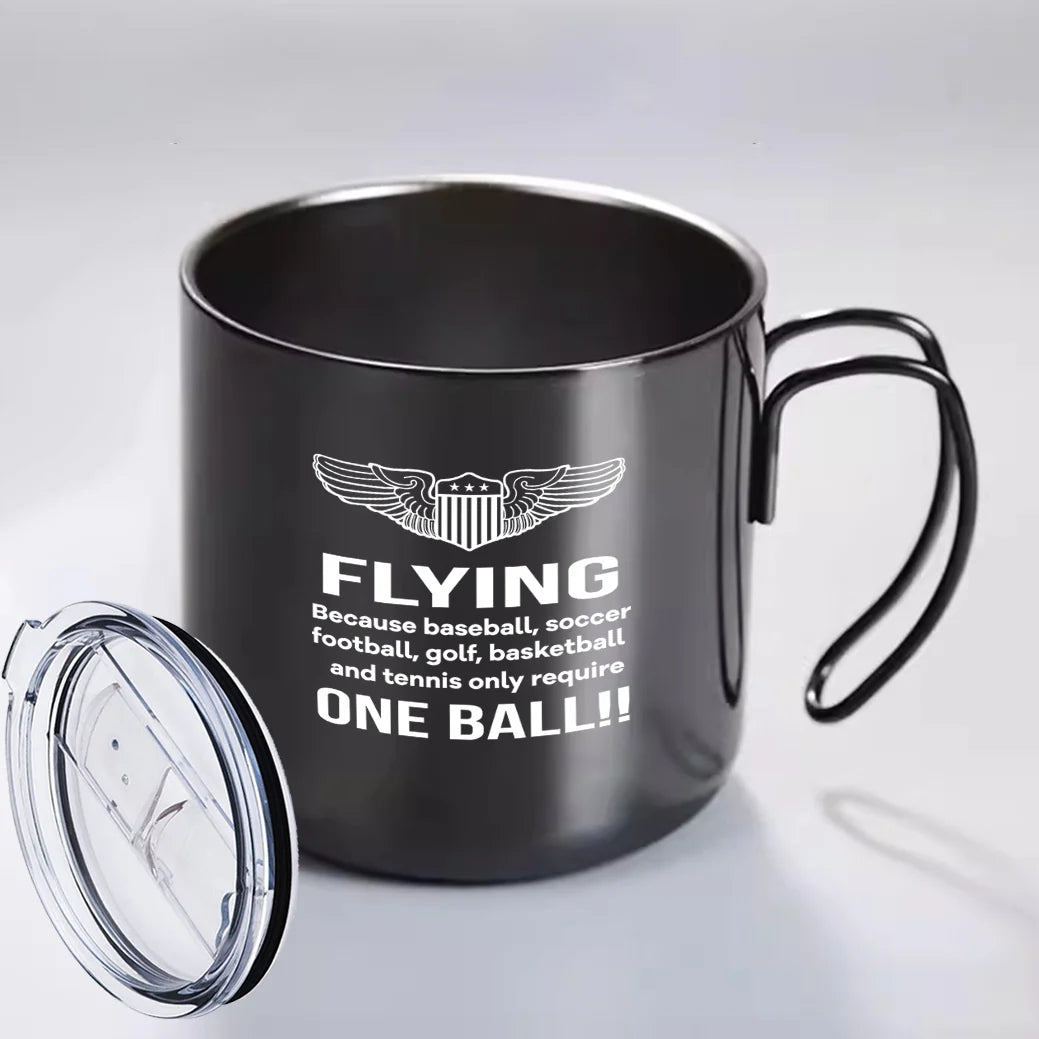 Customisable Flying One Ball Mug - view 4