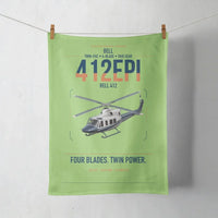 Thumbnail for Bell 412EPI design on light green towel