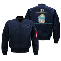 Thumbnail for Bismarck Municipal Airport (BIS) design on blue bomber jacket