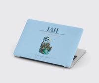 Thumbnail for Houston George Bush Intercontinental Airport (IAH) design on light blue MacBook case
