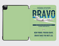 Thumbnail for Cessna Citation Bravo design on light green ipad tablet case